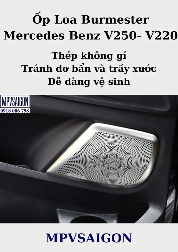 Ốp Loa Burmester Mercedes Benz V250 V220 bản 2026 - Ảnh 3