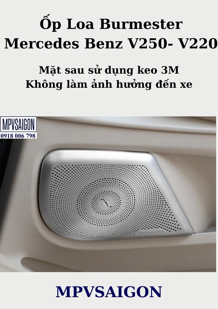 Ốp Loa Burmester Mercedes Benz V250 V220 bản 2026 - Ảnh 5