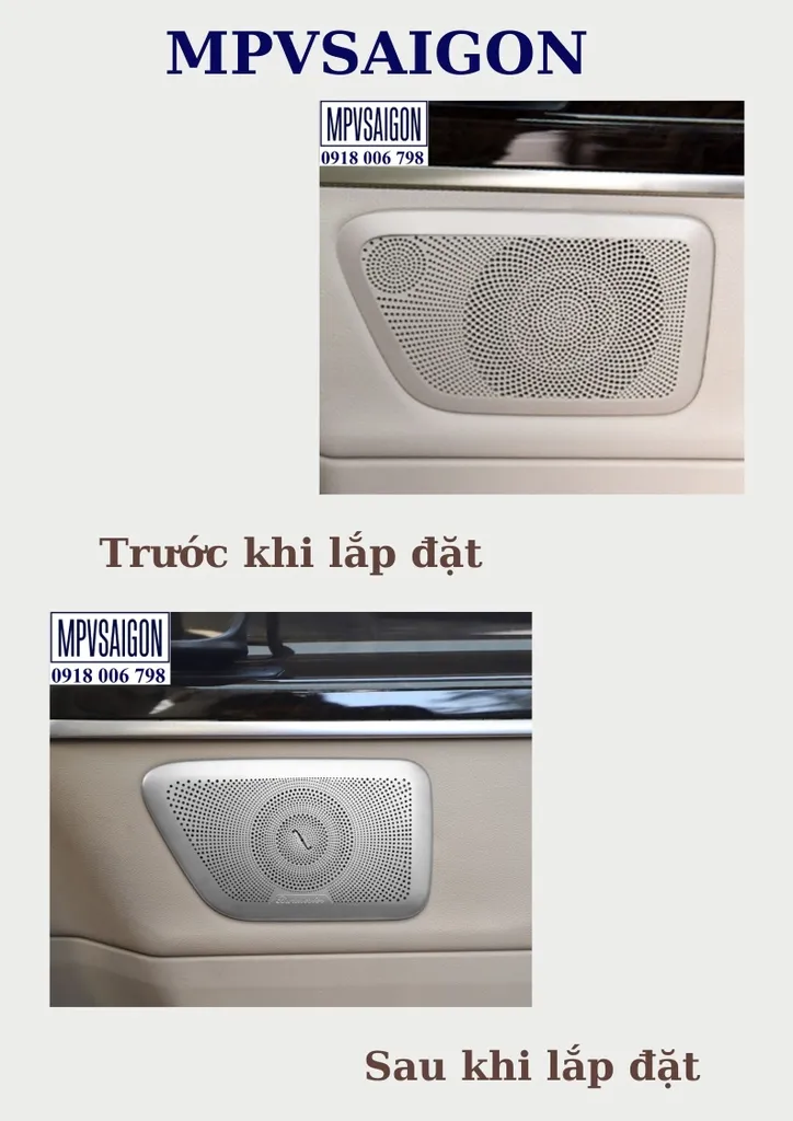 Ốp Loa Burmester Mercedes Benz V250 V220 bản 2026 - Ảnh 6