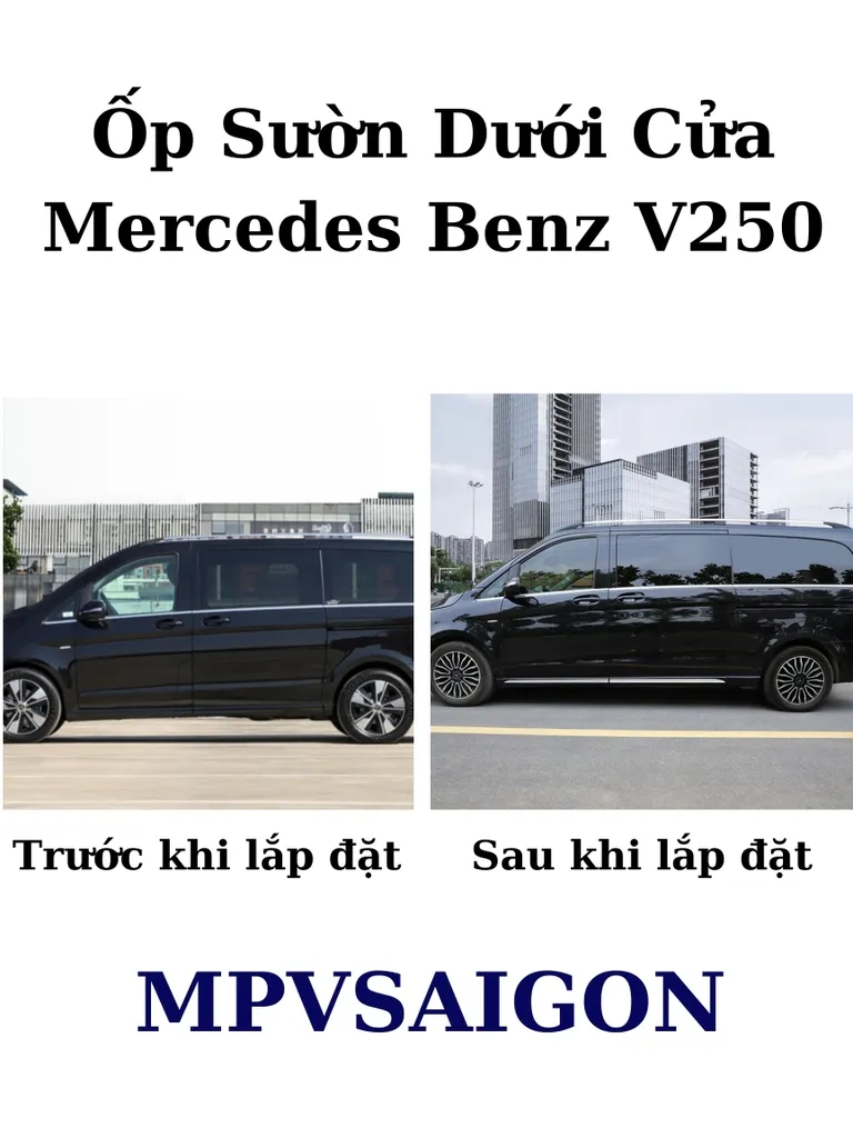Ốp sườn cửa Mercedes Benz V250 - Ảnh 3