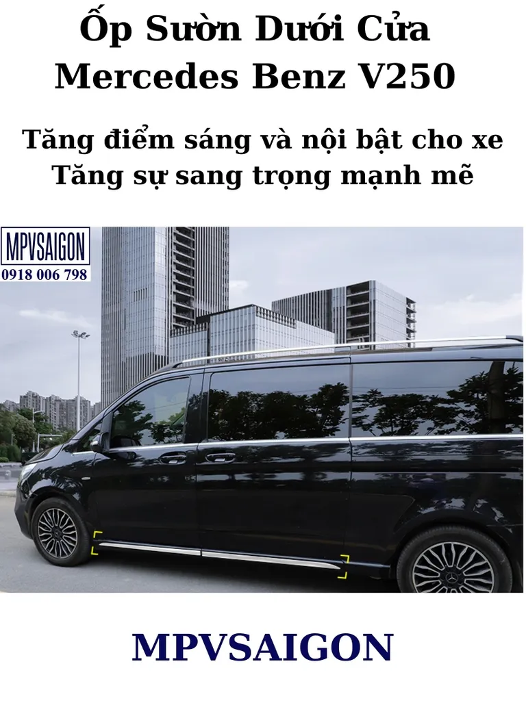 Ốp sườn cửa Mercedes Benz V250 - Ảnh 5
