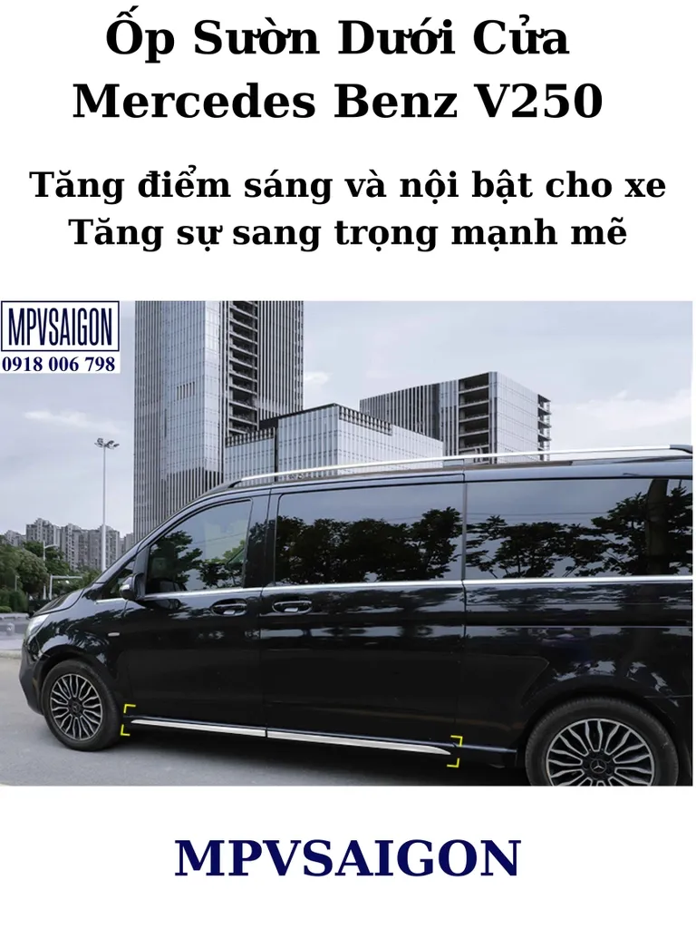 Ốp sườn cửa Mercedes Benz V250 - Ảnh 8