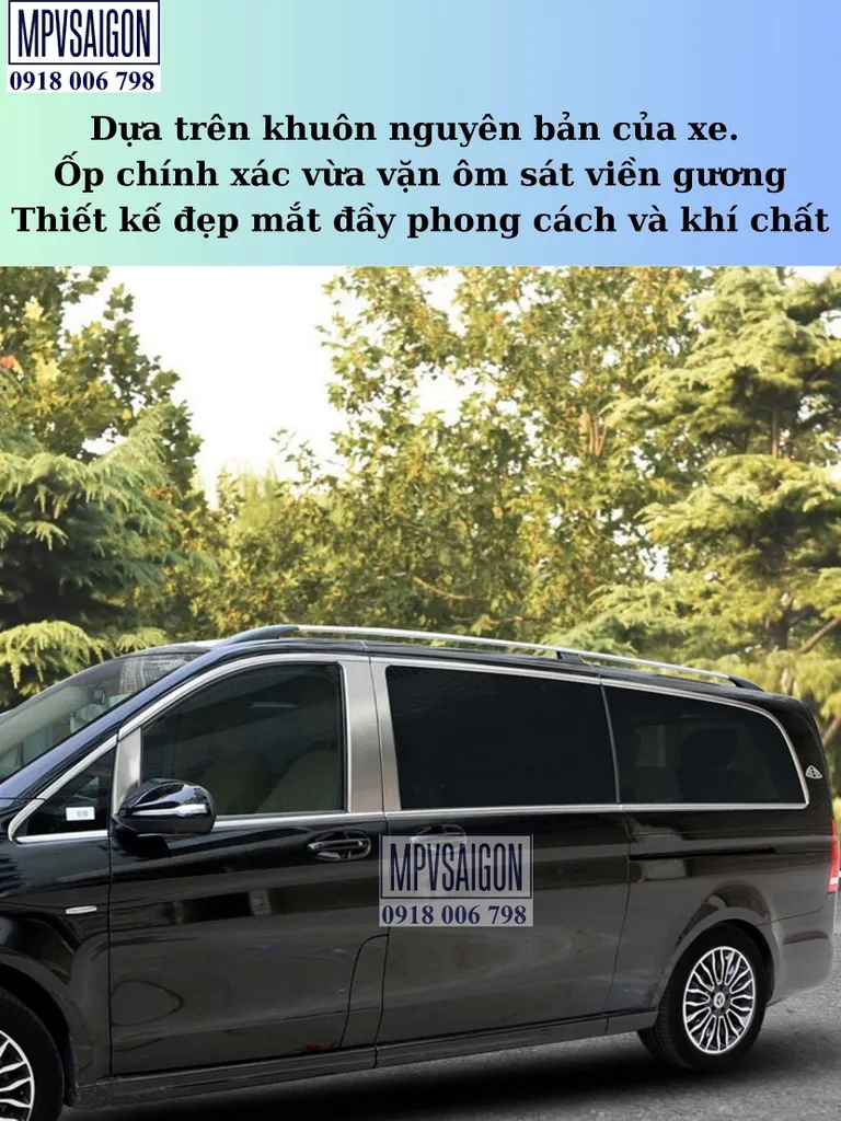Ốp viền chân kính dành riêng Mercedes V250 - Ảnh 8