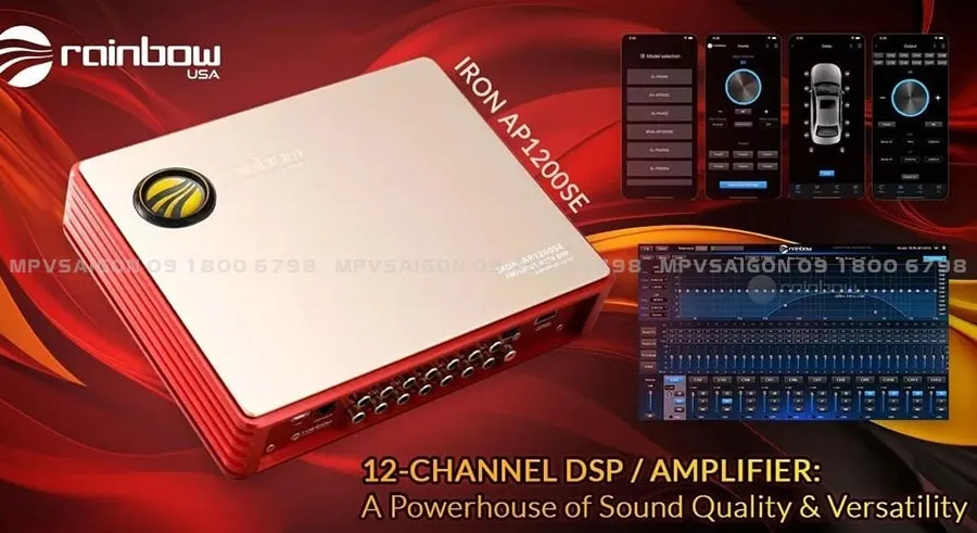 Rainbow Iron AP1200SE - DSP 12 kênh Amplifier Tại MPVSAIGON