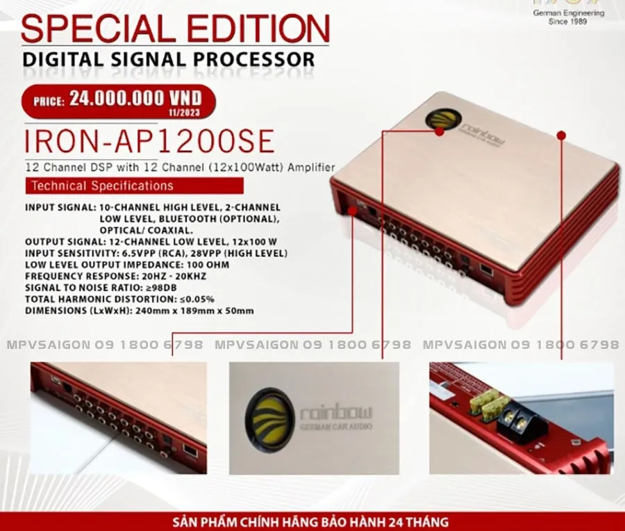 Rainbow Iron AP1200SE - DSP 12 kênh Amplifier Tại MPVSAIGON