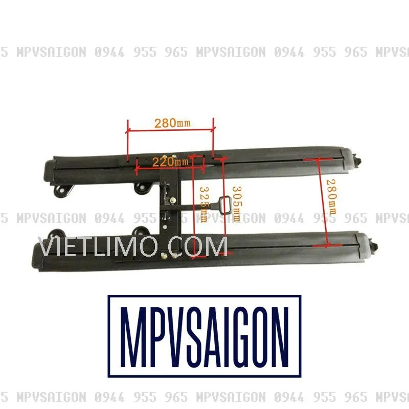 Ray trượt ghế ô tô 1m - Ảnh 4