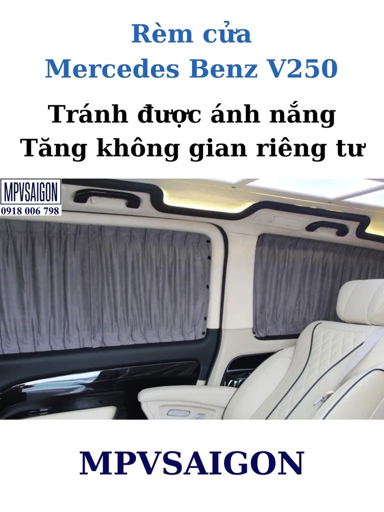 Rèm cửa Mercedes Benz V250 - Ảnh 3