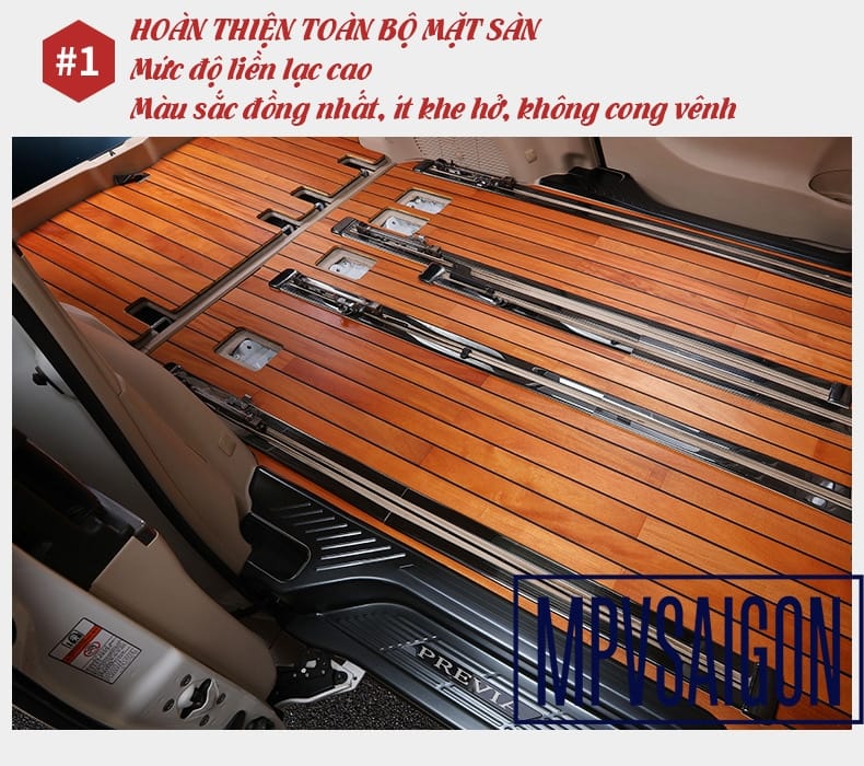 Sàn gỗ tự nhiên Toyota PREVIA