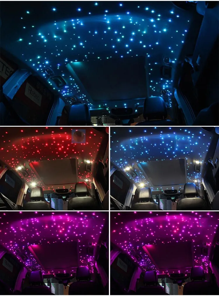 Thi công LED bầu trời sao Hyundai Custin - Ảnh 2