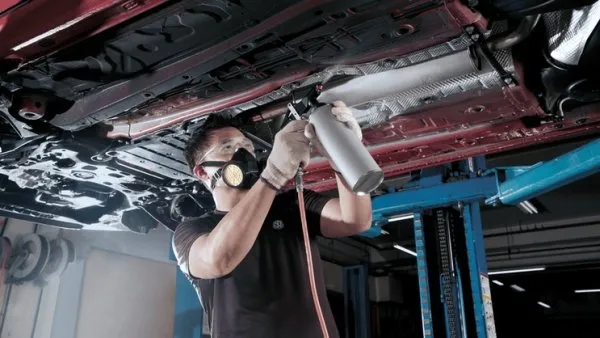 Thi công phủ gầm chống ồn Hyundai Palisade - Ảnh 3