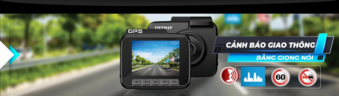 Camera hành trình độ phân giải 4K VietMap C61 Pro