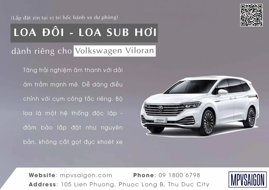 VILORAN - BROCHURE LOA ĐÔI - LOA SUB HƠI LẮP ĐẶT ZIN VÀO HỐC BÁNH XE DỰ PHÒNG - Ảnh 10