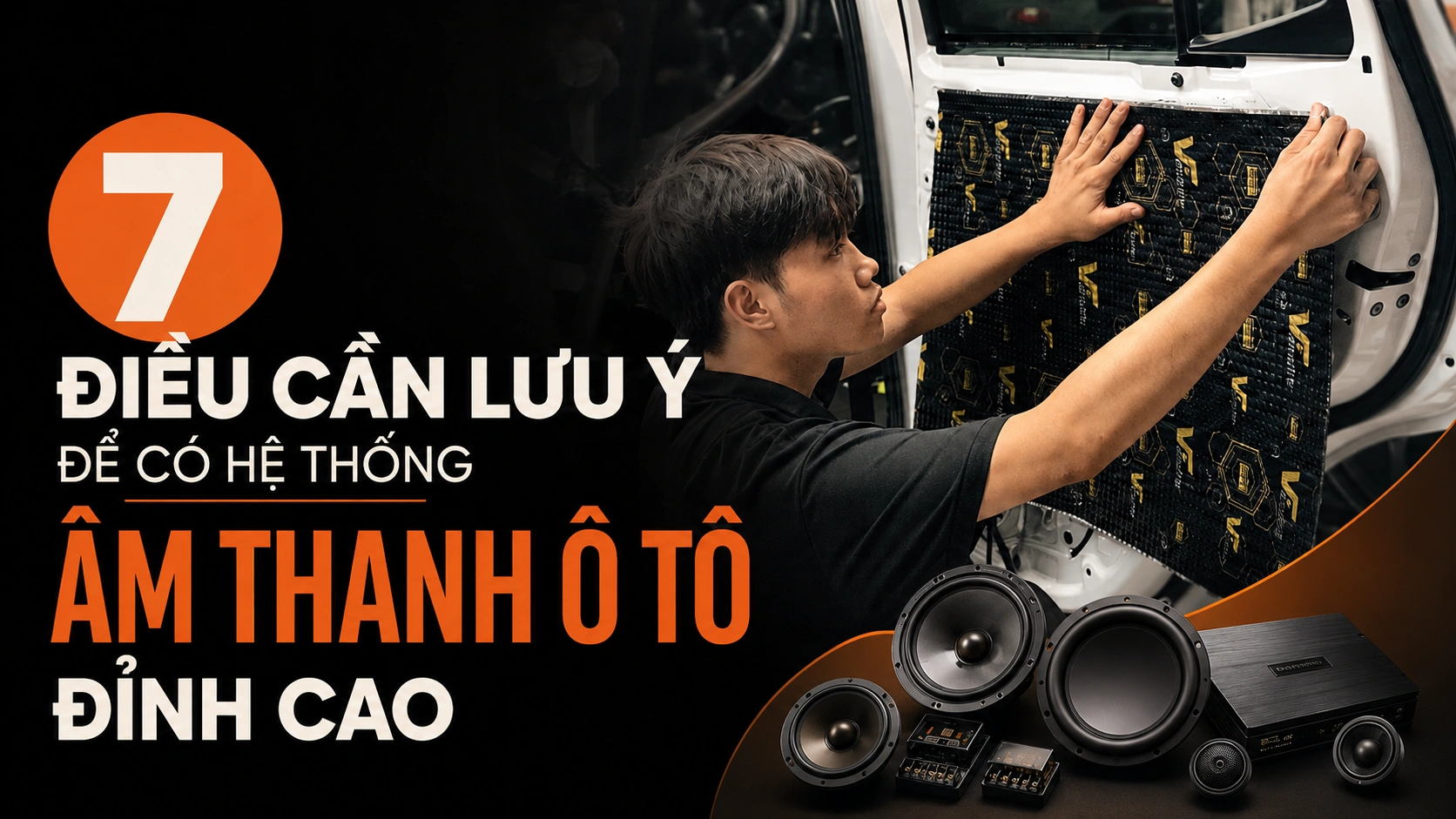 7 ĐIỀU CẦN LƯU Ý ĐỂ CÓ HỆ THỐNG ÂM THANH Ô TÔ ĐỈNH CAO