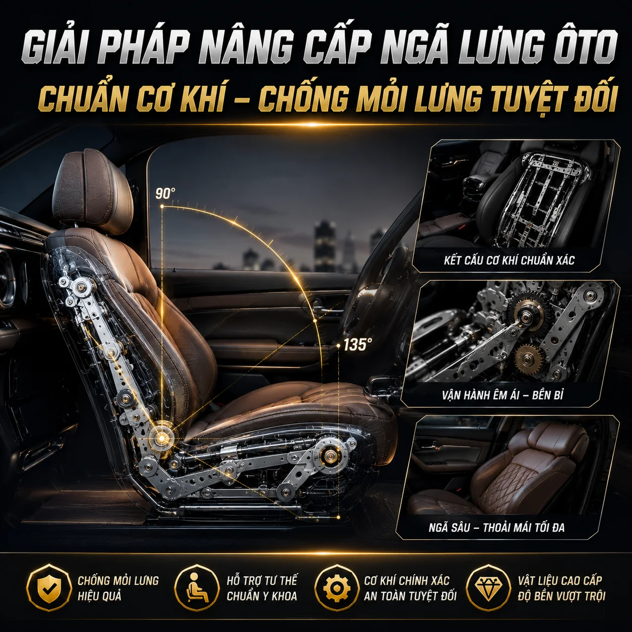 nâng cấp ngã lưng oto