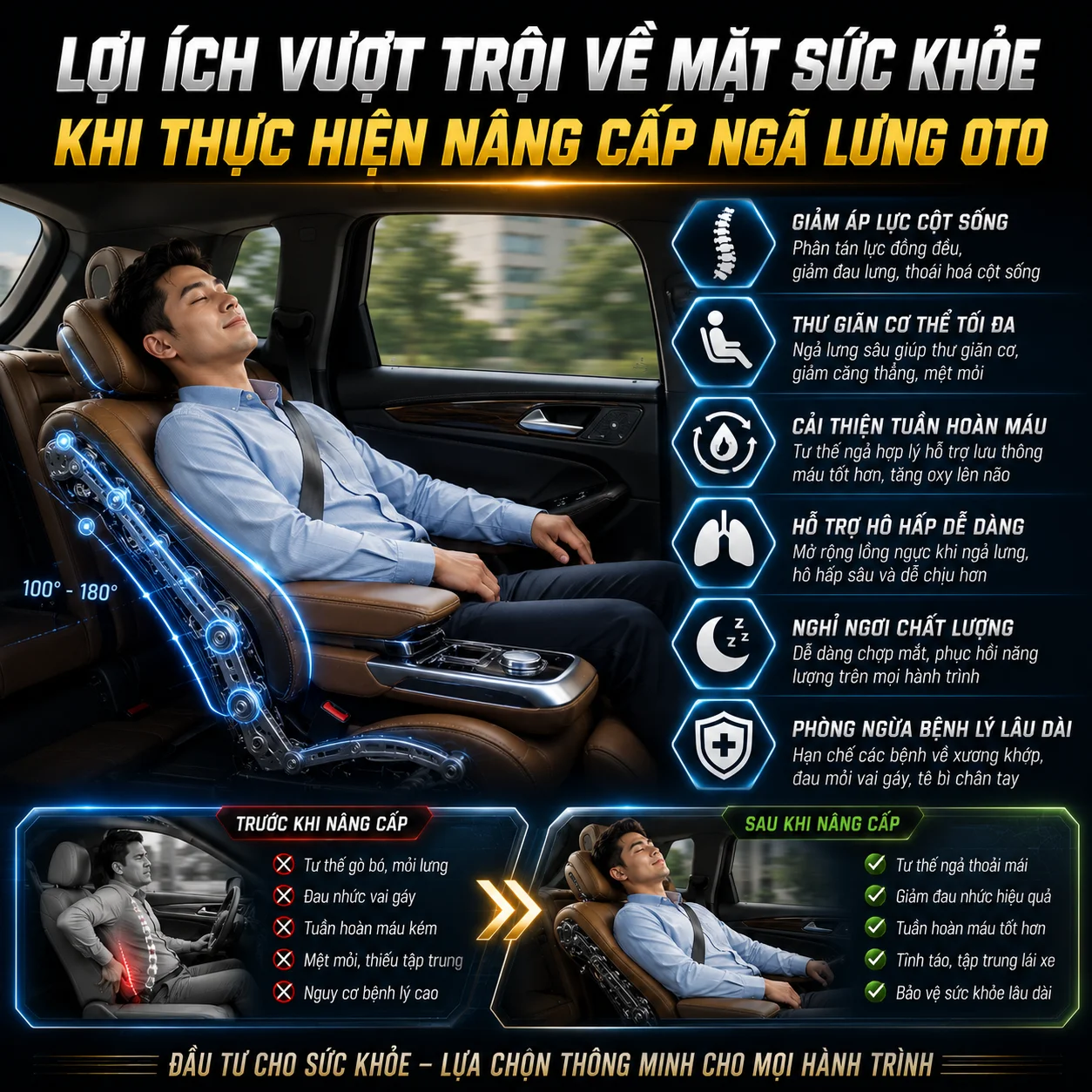 nâng cấp ngã lưng oto