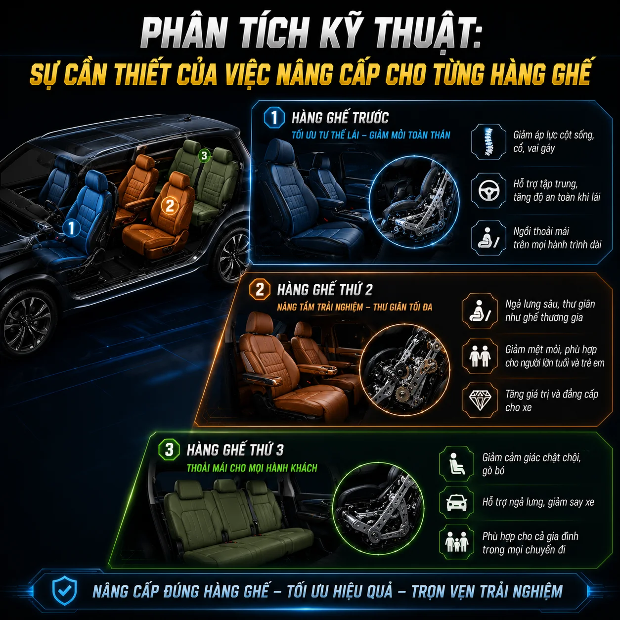 nâng cấp ngã lưng oto