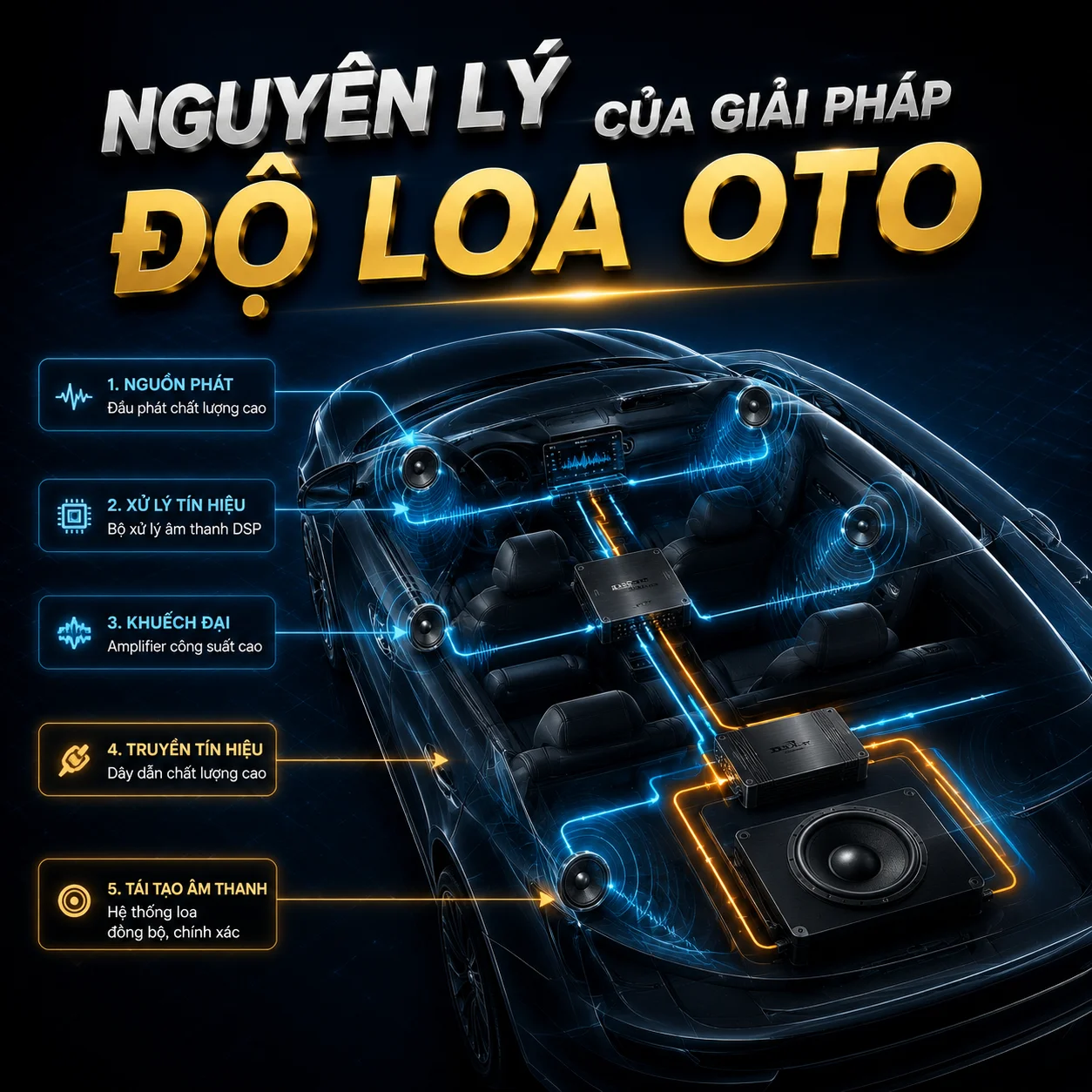Độ Loa oto BRAX - HELIX - MAESTRO