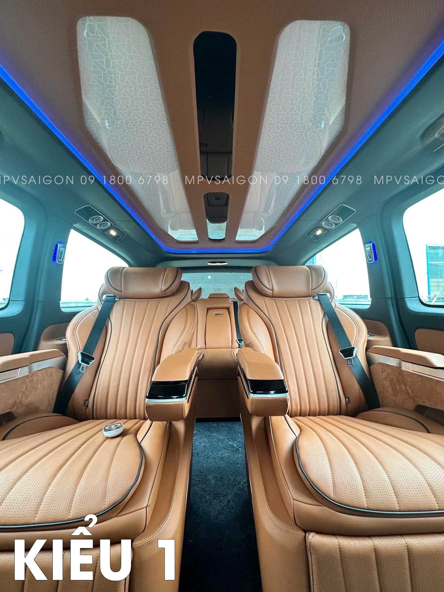 CÁC MẪU ĐÈN TRẦN MERCEDES BENZ V250 TẠI MPVSAIGON