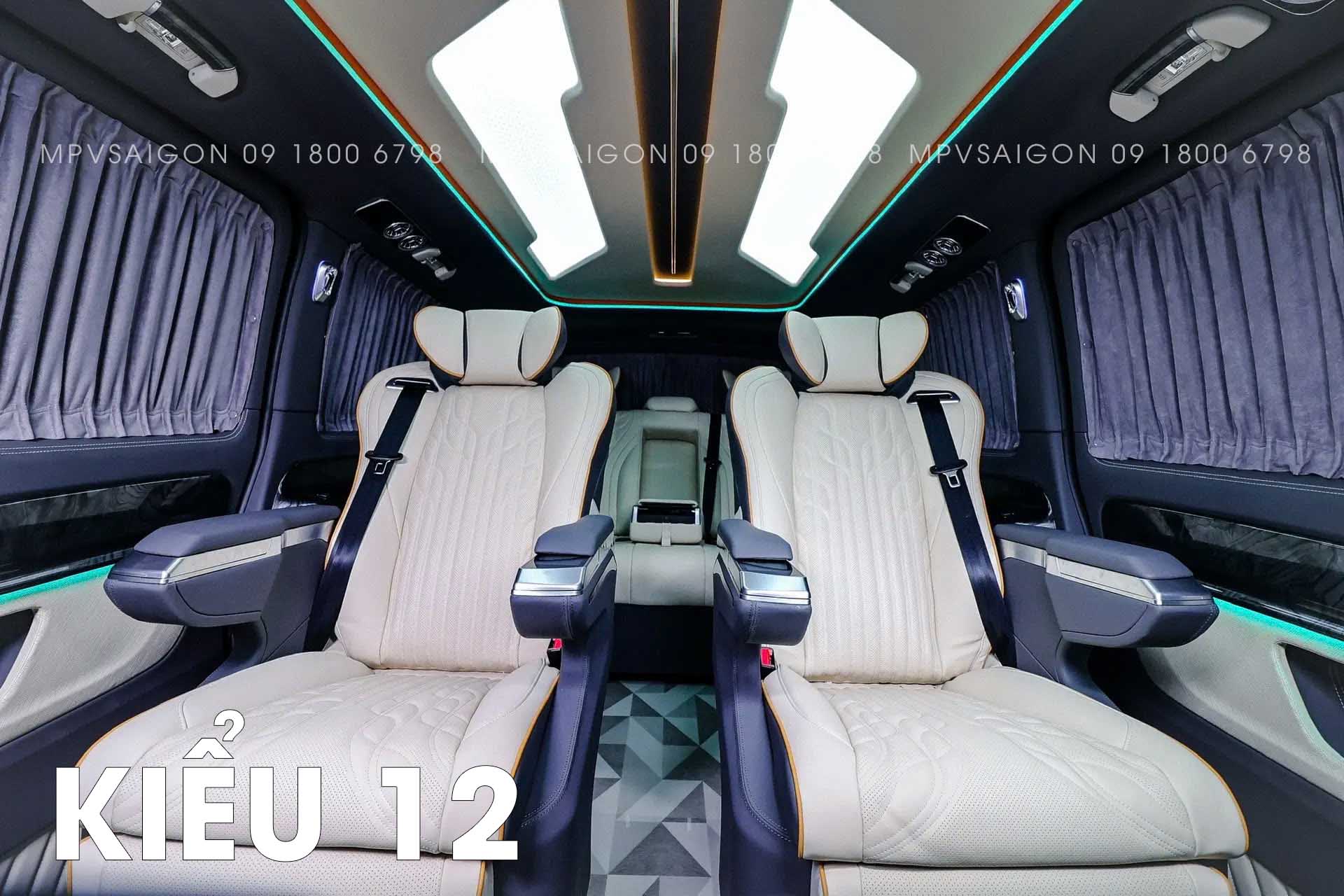 CÁC MẪU ĐÈN TRẦN MERCEDES BENZ V250 TẠI MPVSAIGON