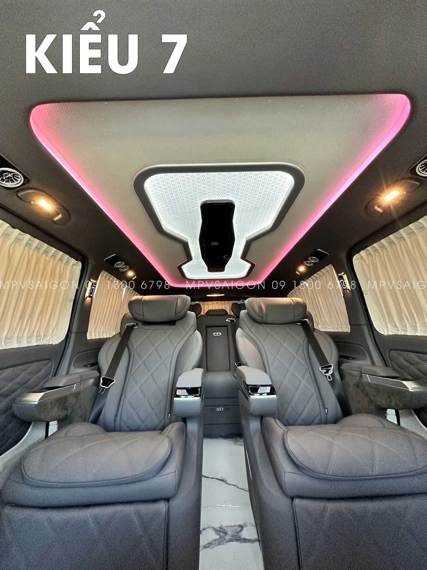 CÁC MẪU ĐÈN TRẦN MERCEDES BENZ V250 TẠI MPVSAIGON