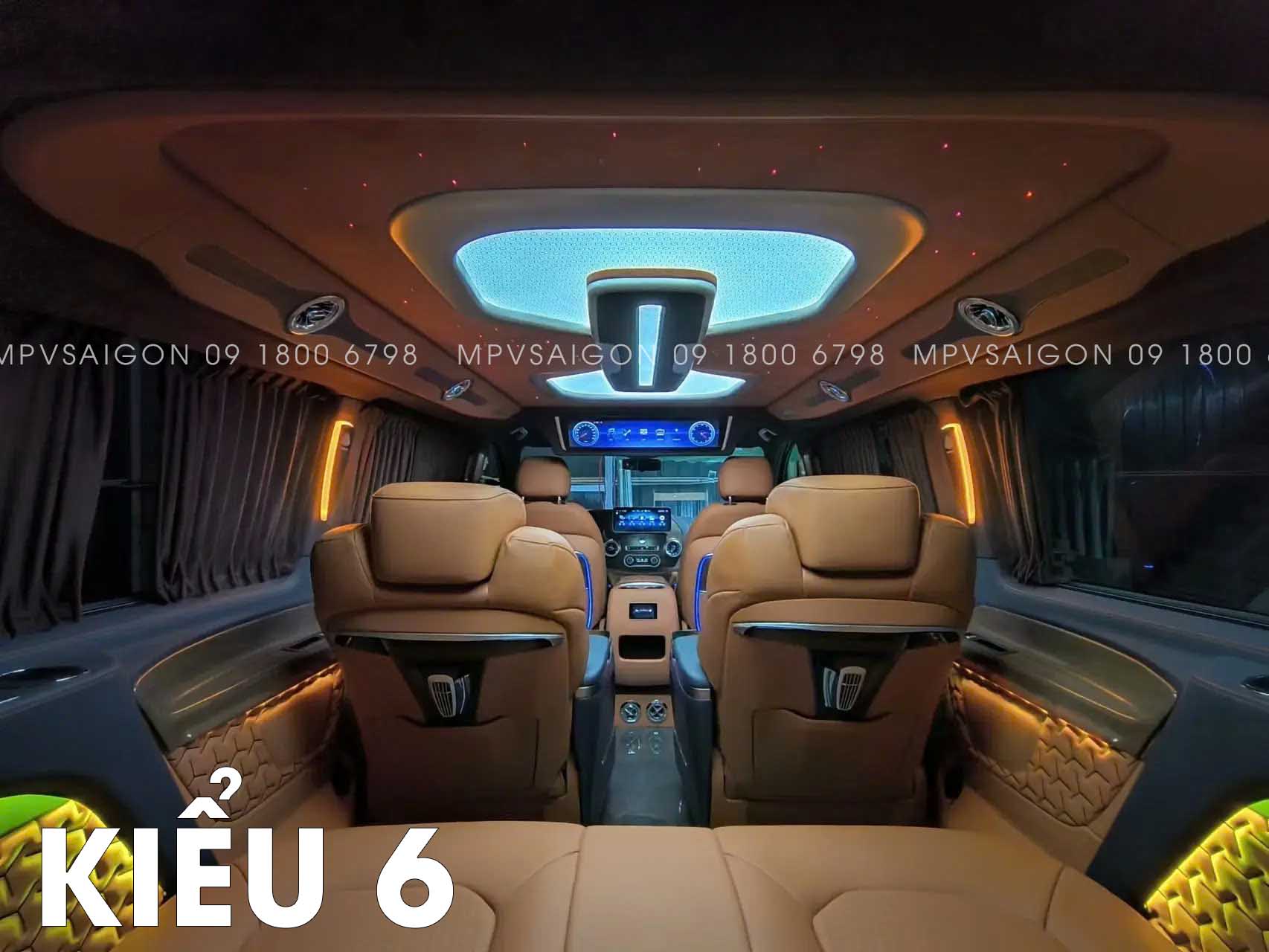 CÁC MẪU ĐÈN TRẦN MERCEDES BENZ V250 TẠI MPVSAIGON