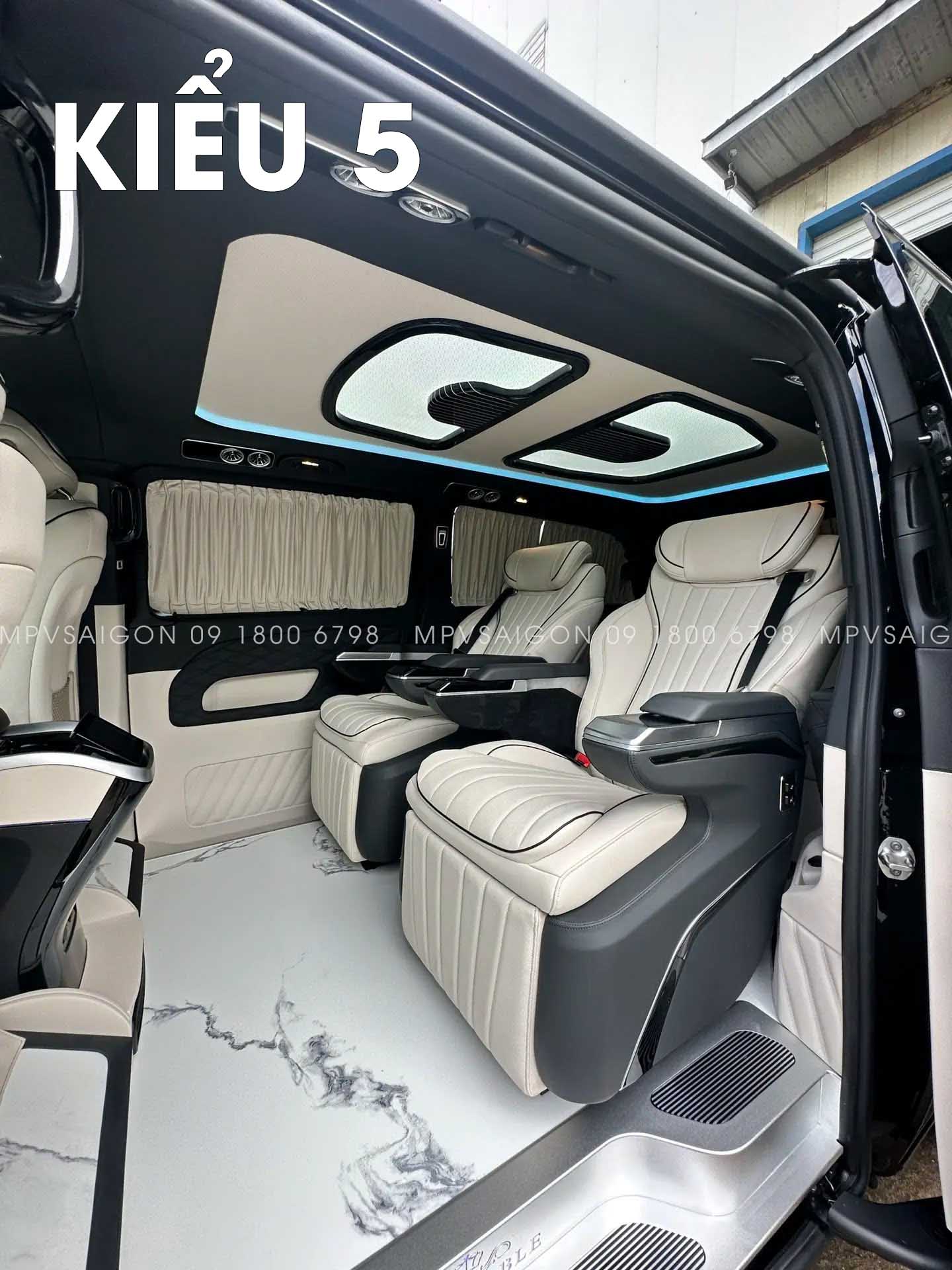 CÁC MẪU ĐÈN TRẦN MERCEDES BENZ V250 TẠI MPVSAIGON