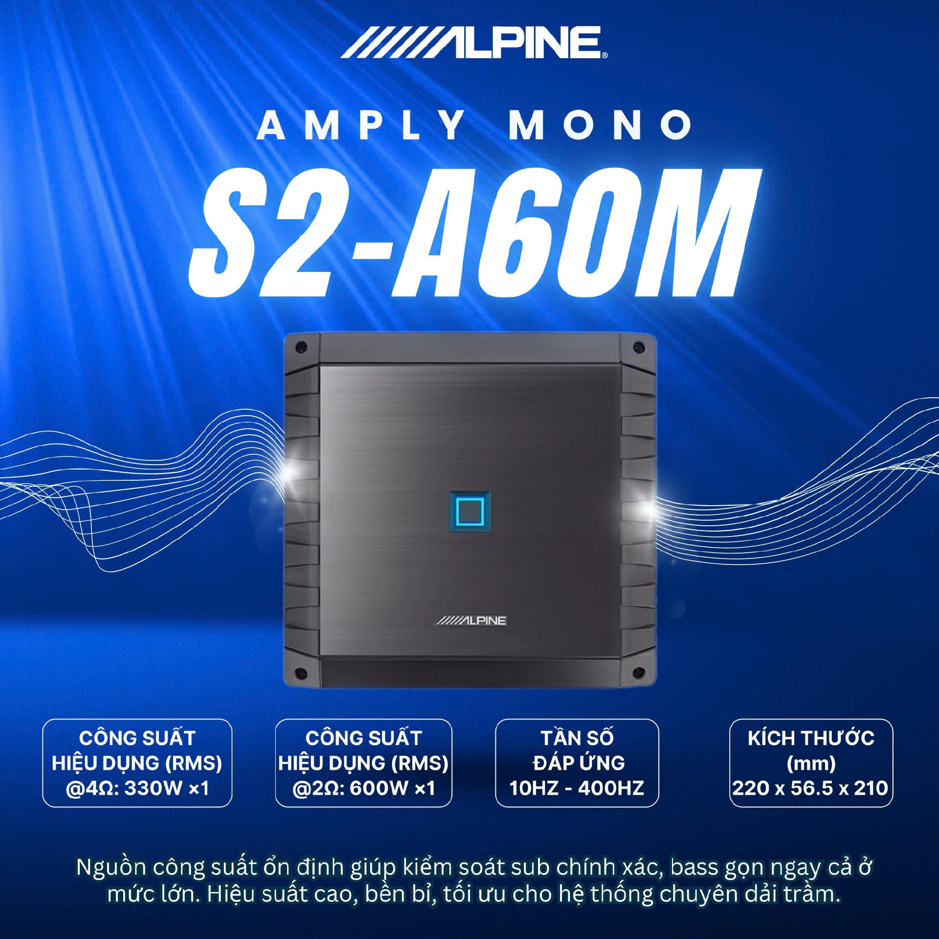 Ampli Alpine S2 A60M