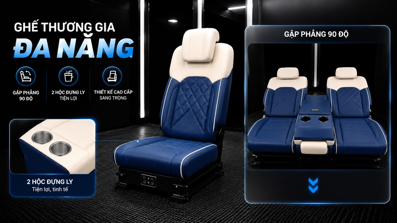 ghe giua vinfast vf9