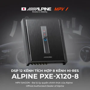 ALPINE PXE-X120-8 (Hi-Res) – DSP 12 kênh tích hợp 8 kênh công suất Hi-Res