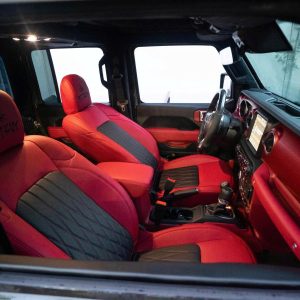 boc da ghe và nâng cấp ghế chỉnh dien xe jeep