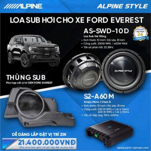 combo sub hơi alpine cho ford everest