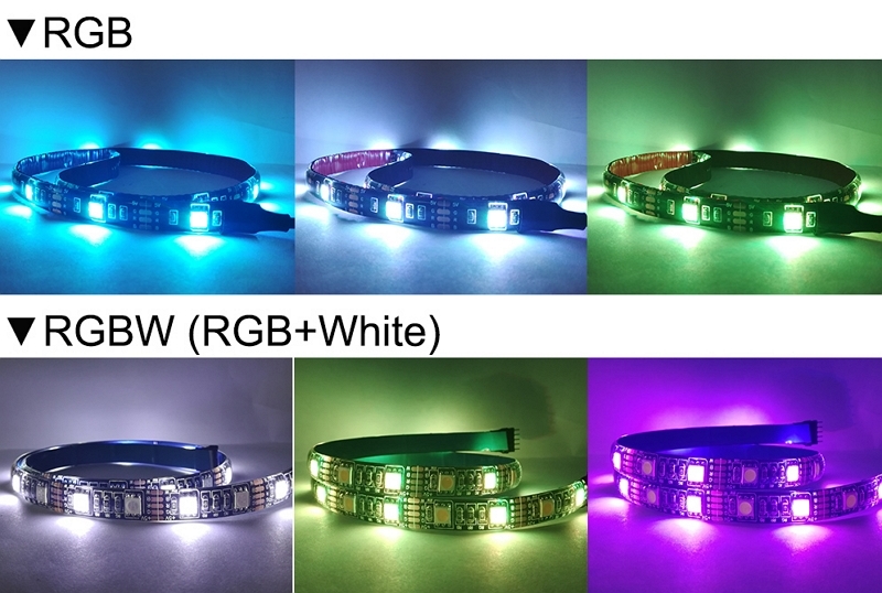Sự khác biệt khi kết hợp màu trắng trên thanh dải LED