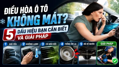 ĐIỀU HÒA Ô TÔ KHÔNG MÁT? 5 DẤU HIỆU BẠN CẦN BIẾT VÀ GIẢI PHÁP