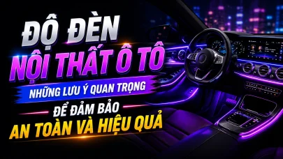 ĐỘ ĐÈN NỘI THẤT Ô TÔ: NHỮNG LƯU Ý QUAN TRỌNG ĐỂ ĐẢM BẢO AN TOÀN VÀ HIỆU QUẢ
