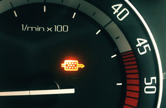 Đèn báo bộ lọc hạt bụi mịn khí thải động cơ diesel DPF bị tắc