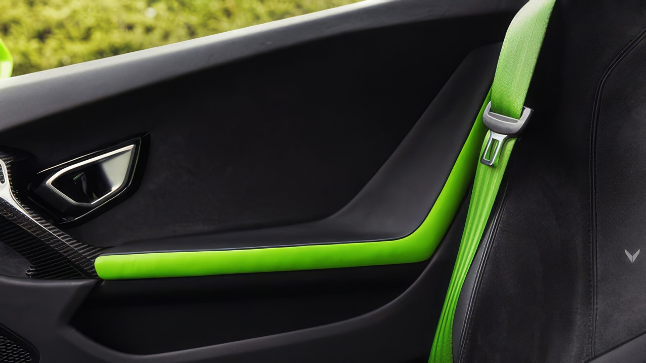 Cuộn dây đai seatbelt màu đỏ đô thể thao thể thao