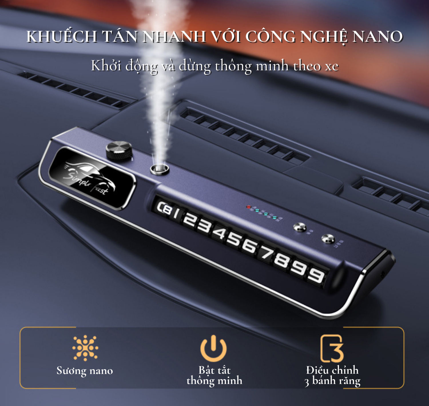 Hương thơm ô tô tạo không gian sảng khoái cho hành trình của bạn