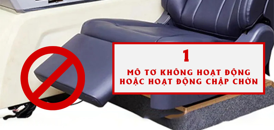 Tháo dỡ kiểm tra cụm hệ thống mô tơ điện nâng hạ chân ghế