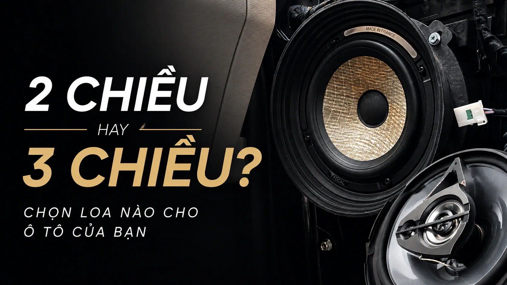 LOA 2 CHIỀU HAY 3 CHIỀU? ĐÂU LÀ LỰA CHỌN PHÙ HỢP CHO Ô TÔ CỦA BẠN