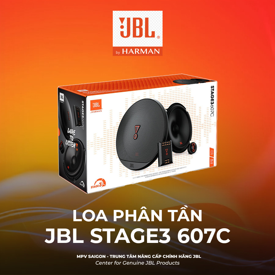 Loa phân tần lắp trên xe ô tô JBL STAGE3 607C