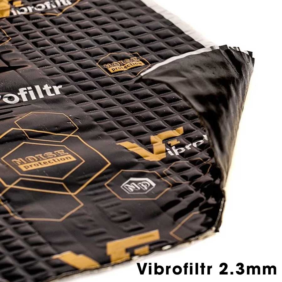 Mẫu tấm dán dập rung cách âm dán gầm Vibrofiltr độ dày tiêu chuẩn 2.3mm - Ảnh 2