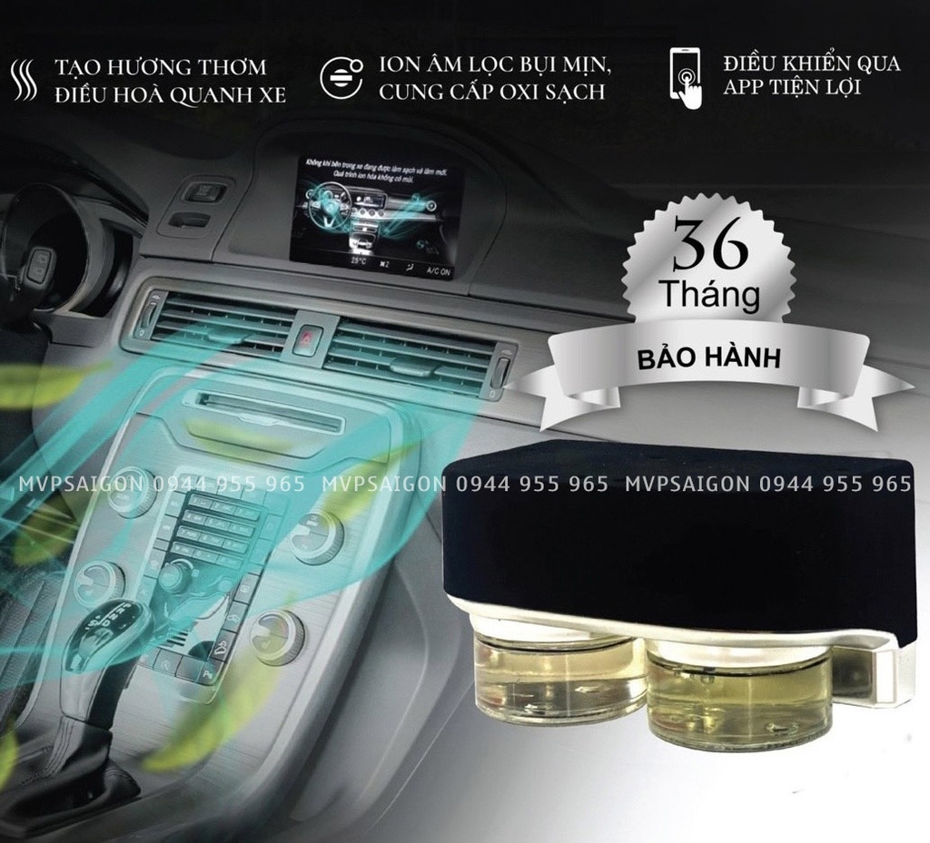 Cụm máy nước hoa Air Balance khuếch tán hương thơm nồng nàn mượt mà toàn diện cabin