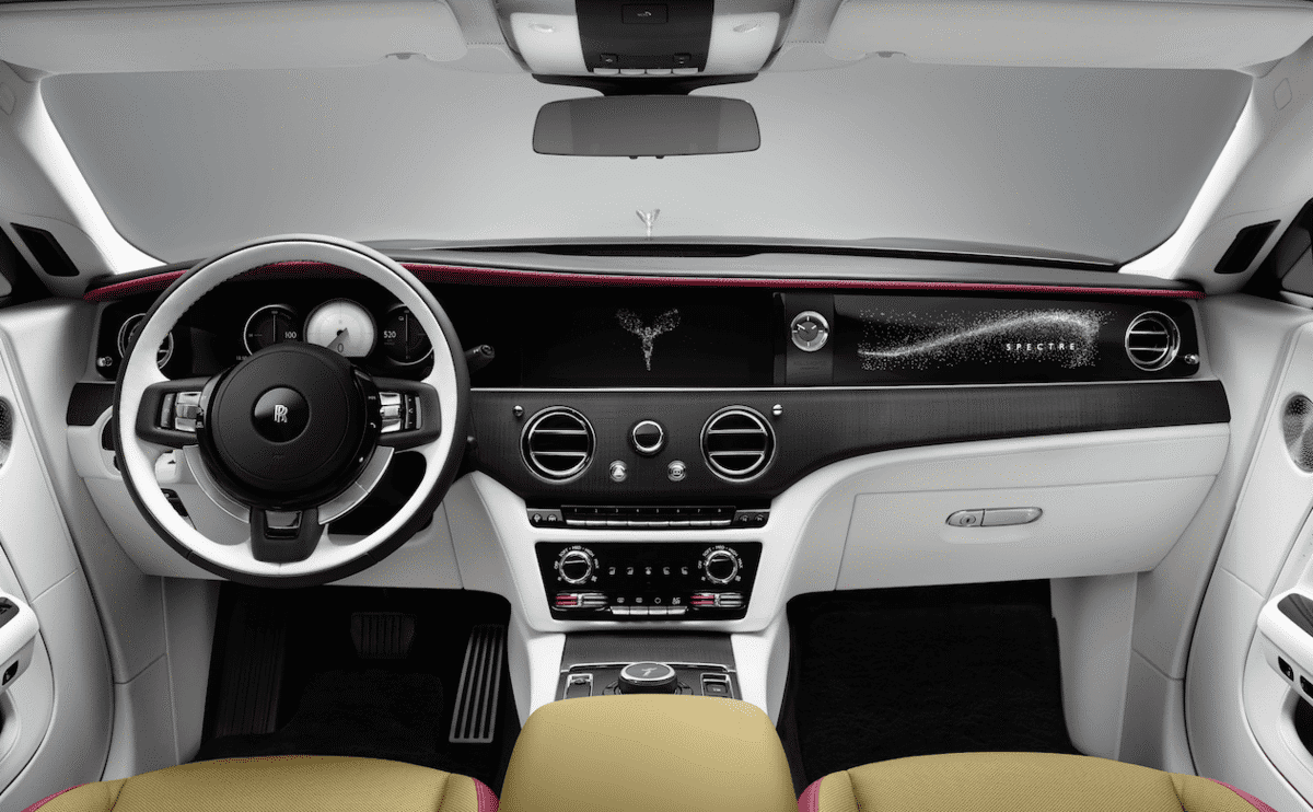 Bầu trời sao Starlight lộng lẫy lan tỏa từ trần xuống tapi cửa của Rolls-Royce Spectre - Ảnh 1