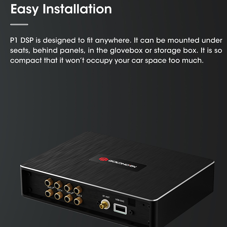 BỘ XỬ LÝ CHẤT LƯỢNG CAO GOLDHORN P1 DSP - 10 CHANNEL DSP/DSD