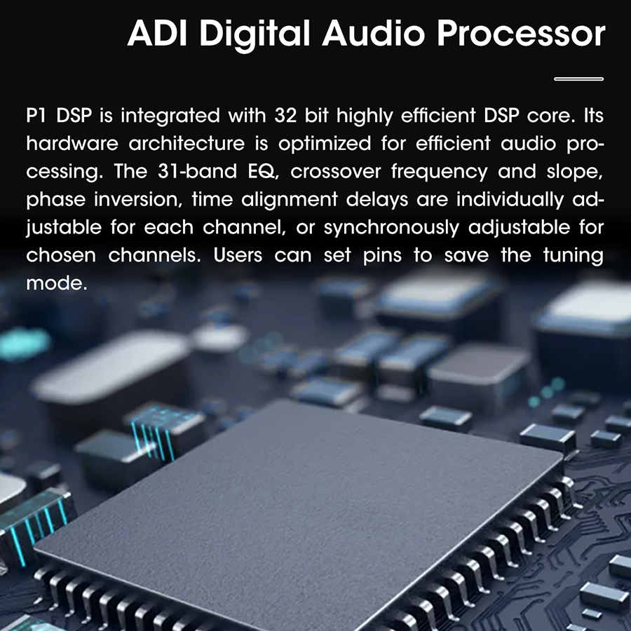 BỘ XỬ LÝ CHẤT LƯỢNG CAO GOLDHORN P1 DSP - 10 CHANNEL DSP/DSD
