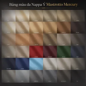 Mastrotto Mercury Da bò Nappa Ý Nhập khẩu đạt tiêu chuẩn hàng không và ô tô siêu sang