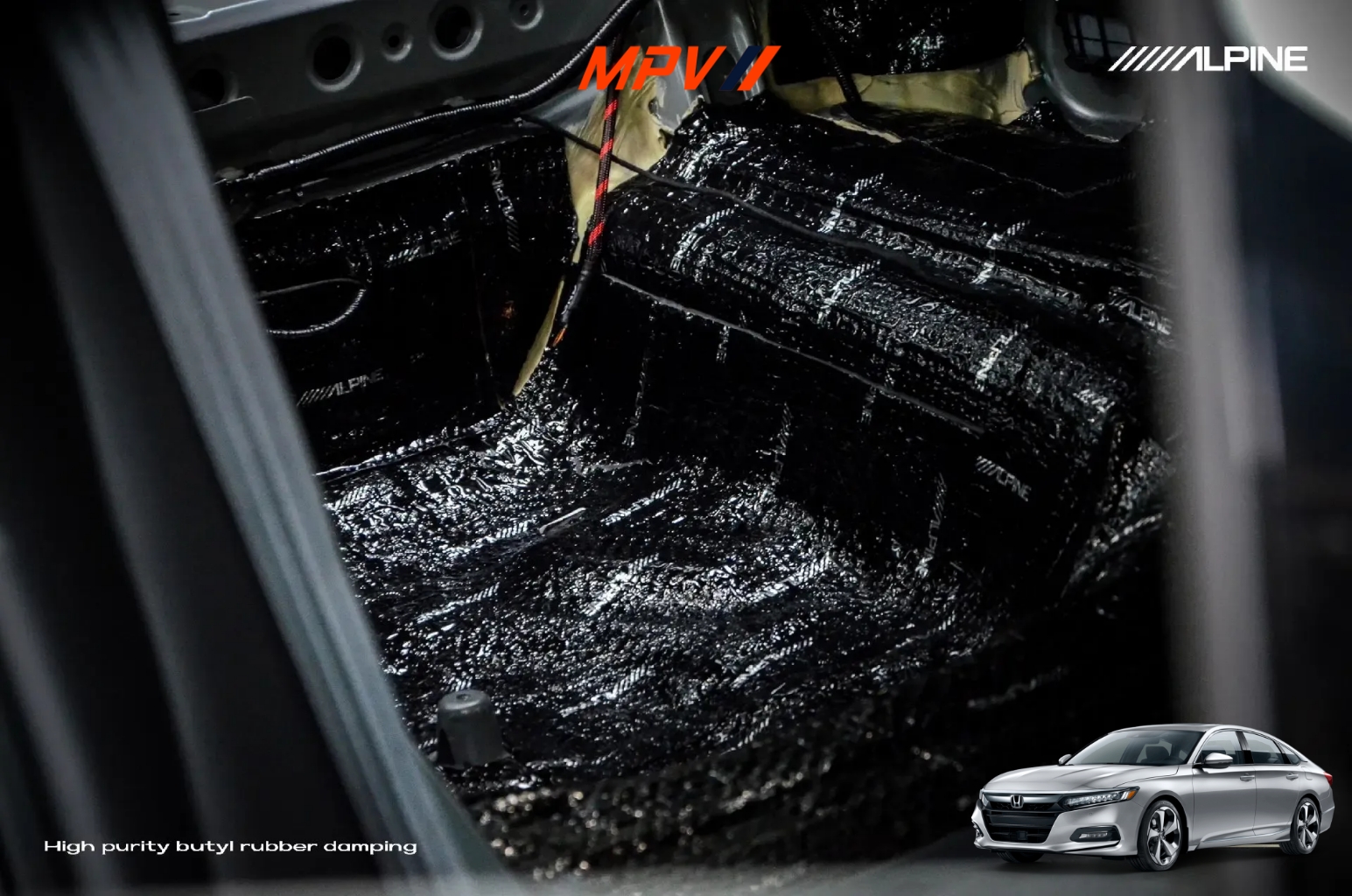 Dap rung Butyl Alpine san khoang lai Honda Accord