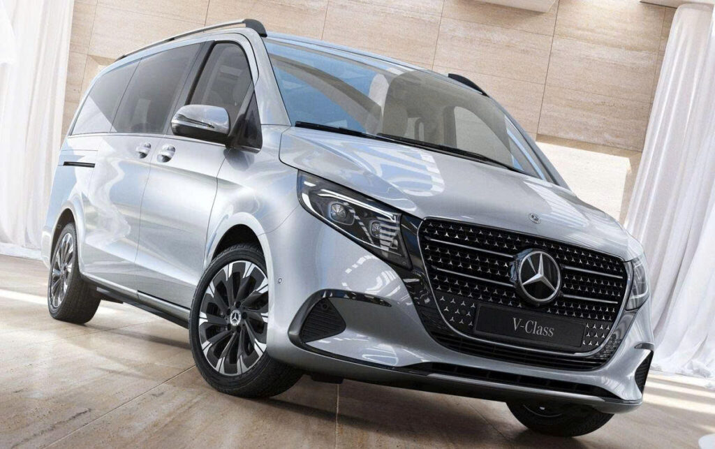 Mau xe Mercedes-Benz V-Class V250 V300 can nang cap sub hoi chuyen sau